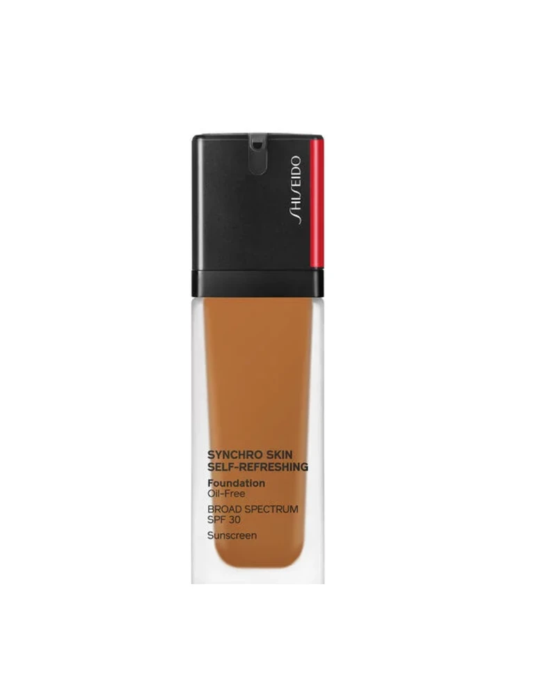 „Shiseido Synchro Skin“ gaivinantis skystas makiažo pagrindas be aliejaus, 440, gintaro spalvos, SPF 30, 10 ml *Testuojamasis vienetas