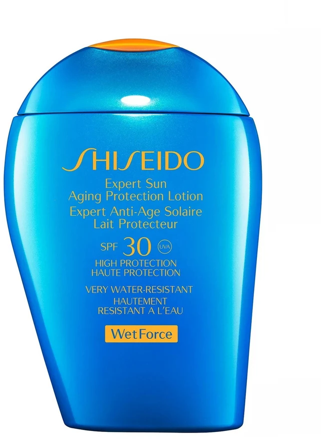 „Shiseido Wet Force Expert Sun“ apsauginis losjonas nuo saulės, SPF 30, 100 ml *Mėginys