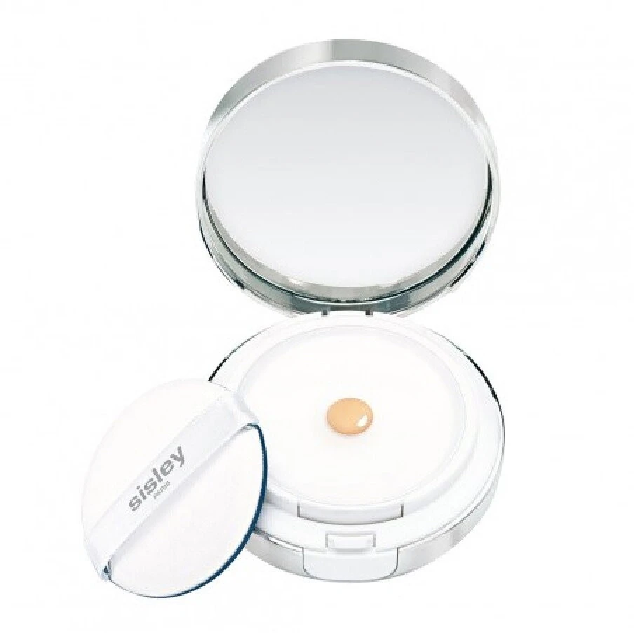 Sisley Phyto-Blanc kompaktiškas makiažo pagrindas #1 Baltas Opal SPF 30, 14 g