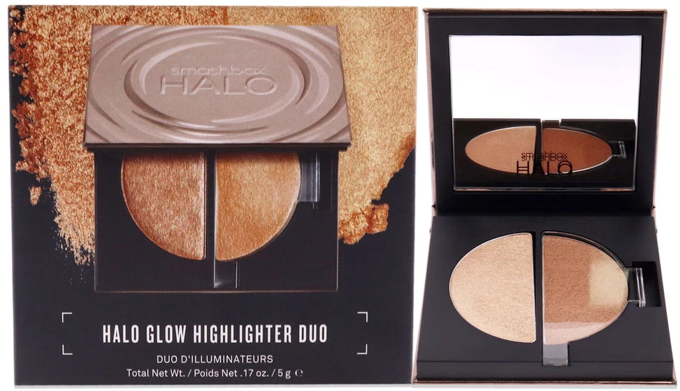 „Smashbox Halo Healthy Glow“ šviesinamųjų šviestuvų paletė „Golden Pearl“, 5 g