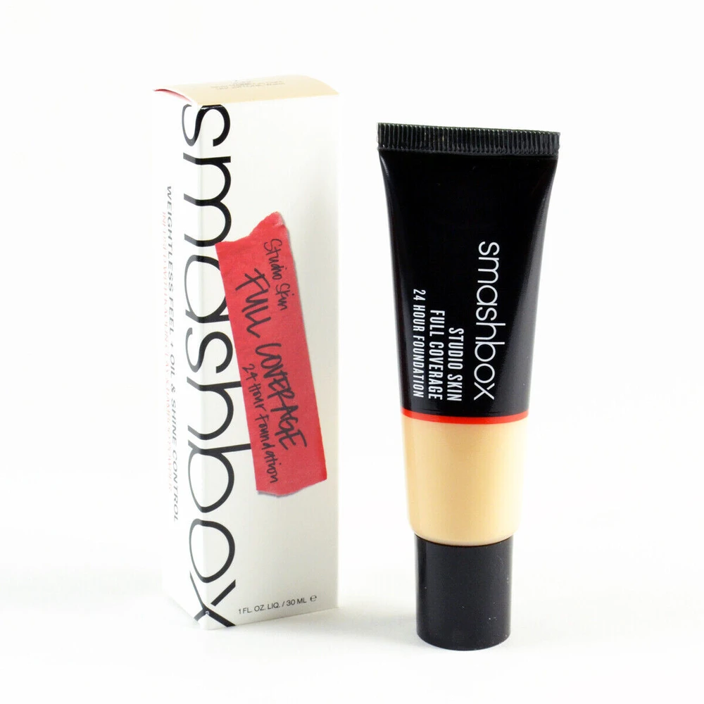 „Smashbox Studio Skin High Cover“ skystas makiažo pagrindas, 1.15 „Fair-Light Warm & Peachy“, 30 ml