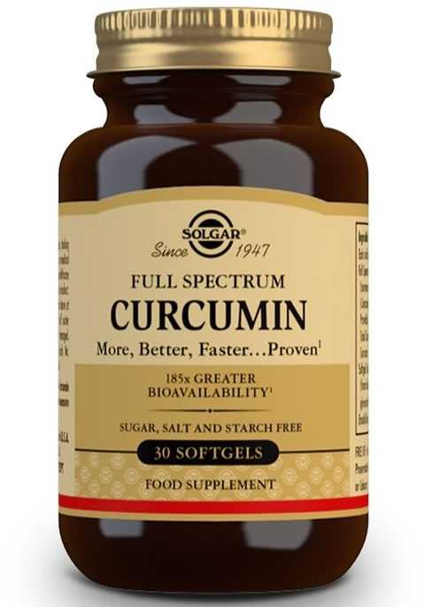 Solgar Curcumin Full Spectrum 30 kapsulių