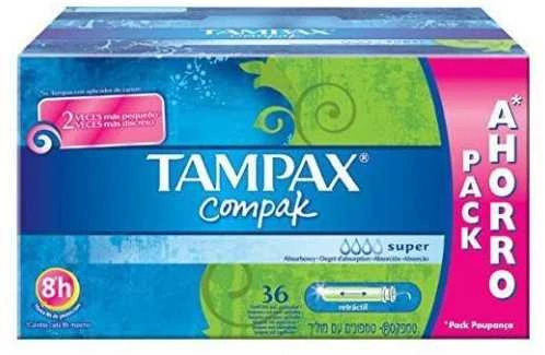 Tampax Compak tamponai Super 36 vnt