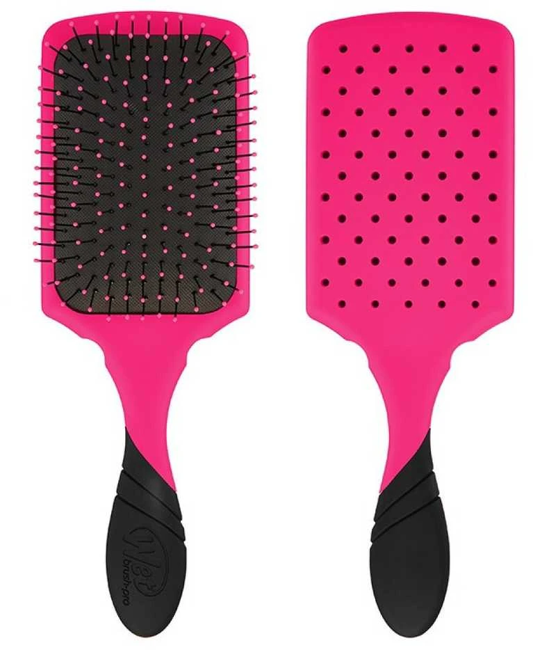The Wet Brush The Wet "The Wet Pro Paddle Detangler" rožinis plaukų šepetys ilgiem plaukam