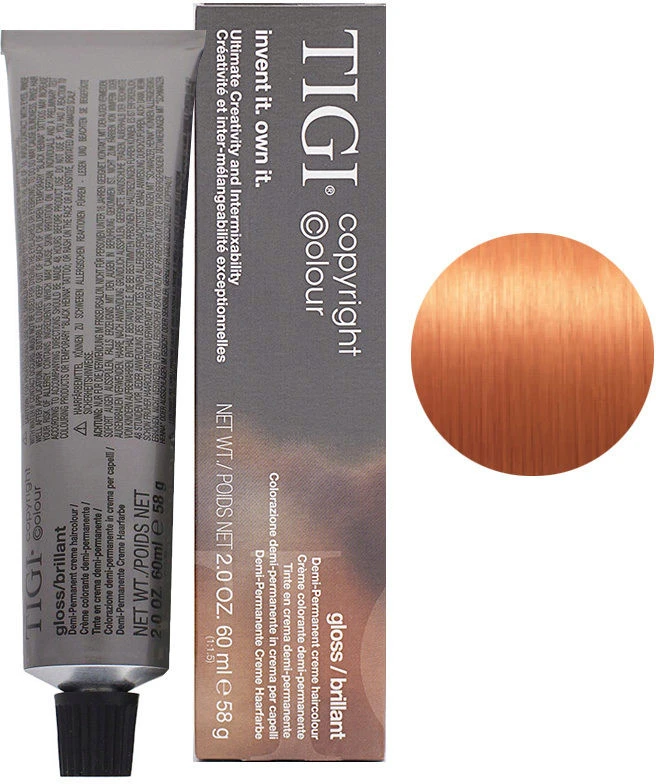 Tigi Bed Head Tigi Colour Gloss Semi-Permanent Hair Dye 7/44 Medium Skirtas šviesiems plaukams Copper Intensive, 60 ml