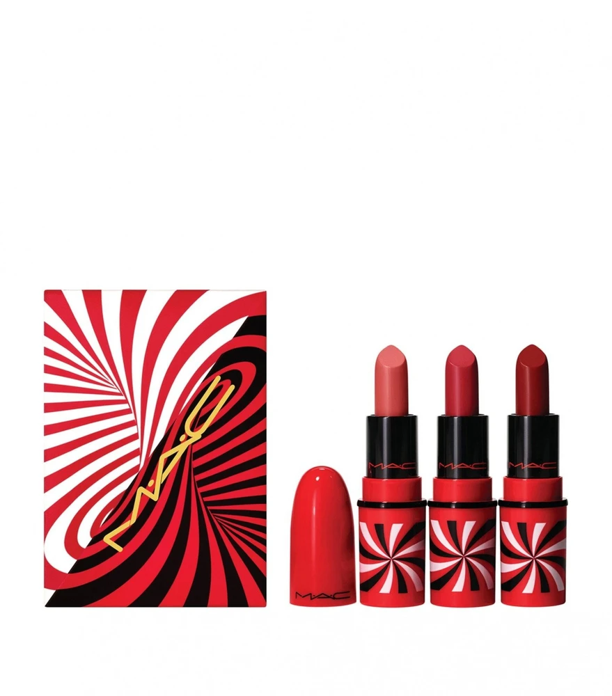 Tiny Tricks Set MAC: Mini Kreminis Lipstick Awespicious 1.7 g + + Mini Matte Kreminis Lipstick Sleight Of Grand 1.8 g *Miniature