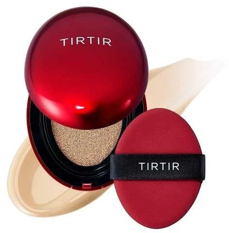 Tirtir Mask Fit Raudona Cushion Mini makiažo pagrindas-pagalvėlė, atspalvis: 21N Ivory, 4.5 g