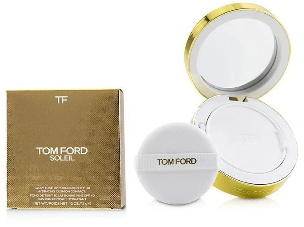Tom Ford Soleil Glow Tone Up kompaktiškas makiažo pagrindas 2.0 Buff SPF 40 papildymas, 12 g
