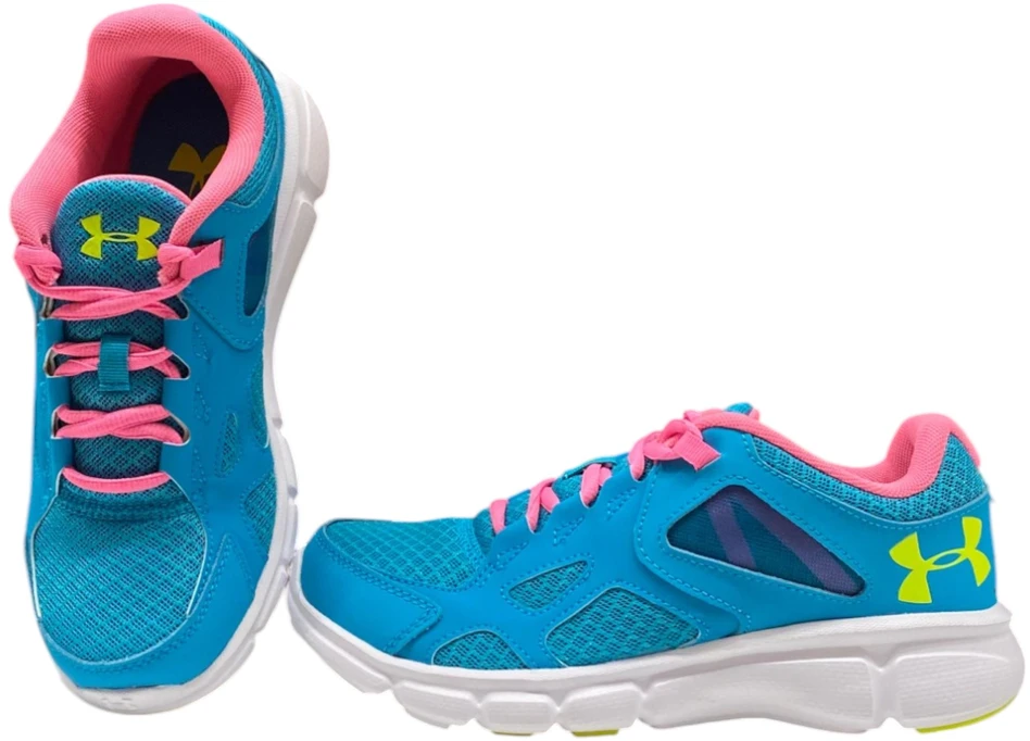 Under Armour, Thrill, bėgimo sportbačiai, Mėlyna/PinK/Geltona, vyrams, 4/38