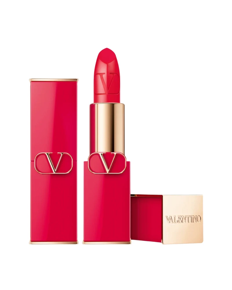 Valentino Rosso Satin Finish Kreminis Lipstick 404R Papildomas 3.5 g