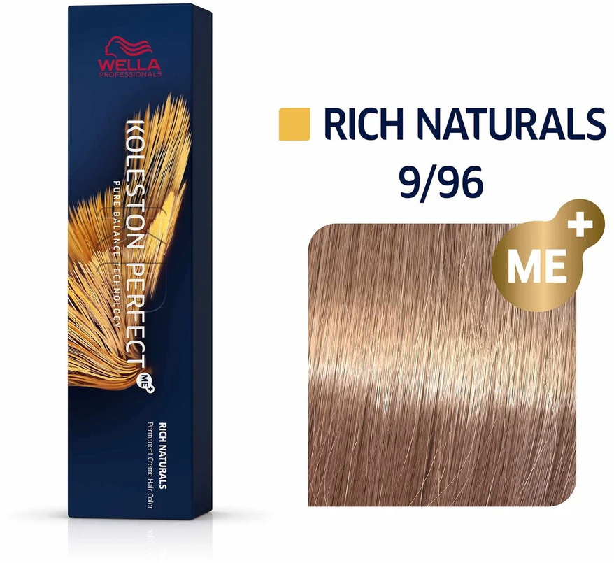 Wella Professionals Koleston Perfect Me+ ilgalaikiai plaukų dažai 8/74 šviesiai blondinė kaštoninė raudona, 60 ml