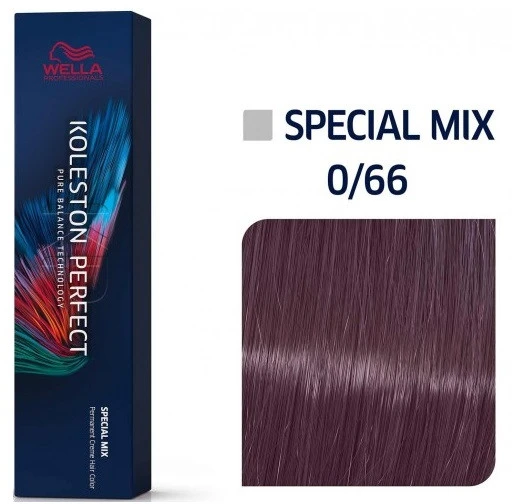 Wella Professionals Koleston Perfect Special Mix Me+ ilgalaikiai plaukų dažai 0/66 intensyvi violetinė spalva, 60 ml