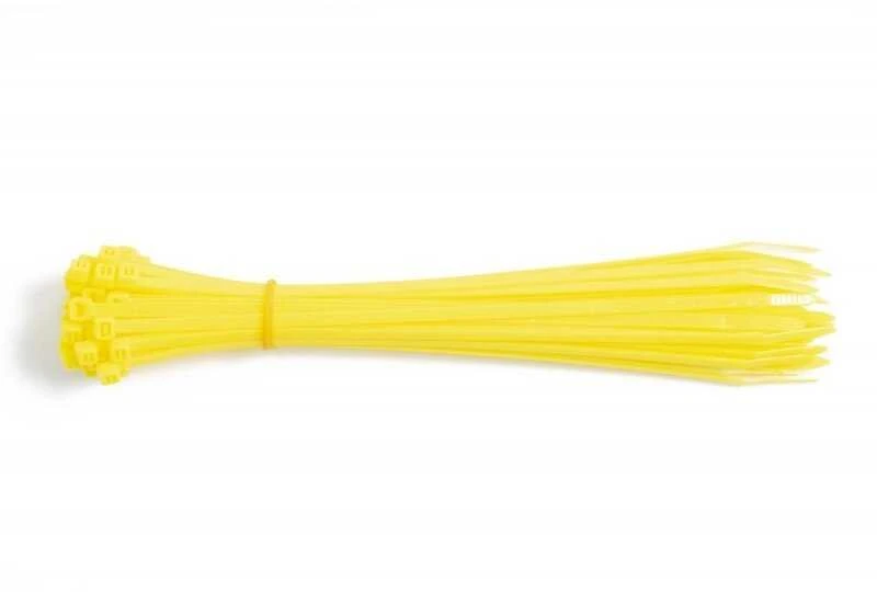 Asta Dirželiai užtraukiami tvirtinimo 5x250mm 50vnt geltoni