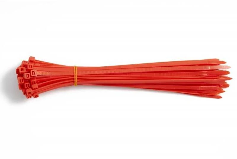 Asta Dirželiai užtraukiami tvirtinimo 5x300mm 50vnt raudoni