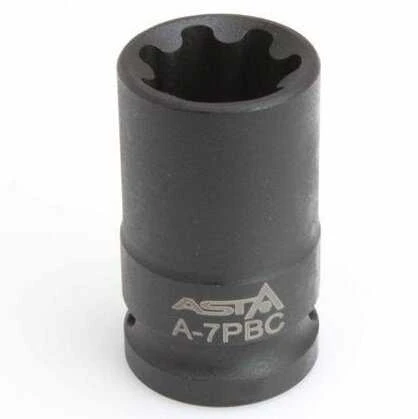 Asta Galvutė speciali 1/2" 7-kampė 22mm stabdžių suportų remontui