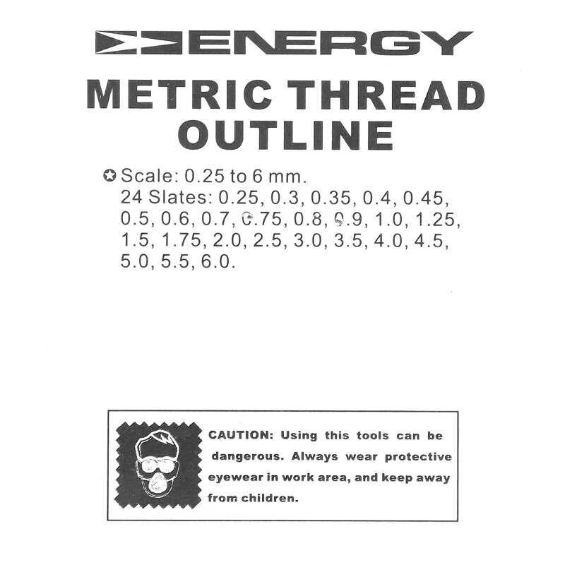 ENERGY Sriegmatis metrinis 0.25-6mm