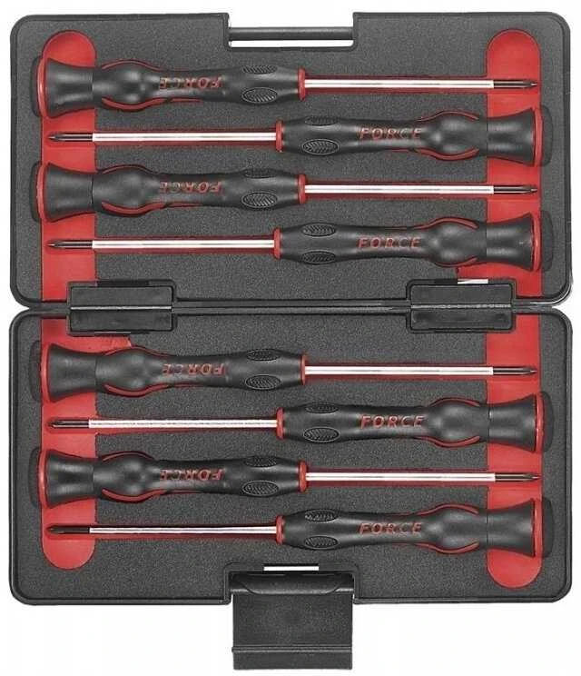 Force Atsuktuvų juvelyrinių "Slotted" "Phillips" rinkinys 8 dalių