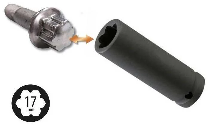 Force Galvutė ratų varžtų slapukams 17mm 1/2" MS17