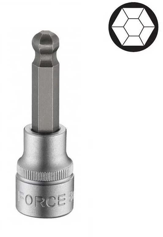 Force Šešiakampis-galvutė su šarnyru Hex Ball 5mm 3/8" 62mmL