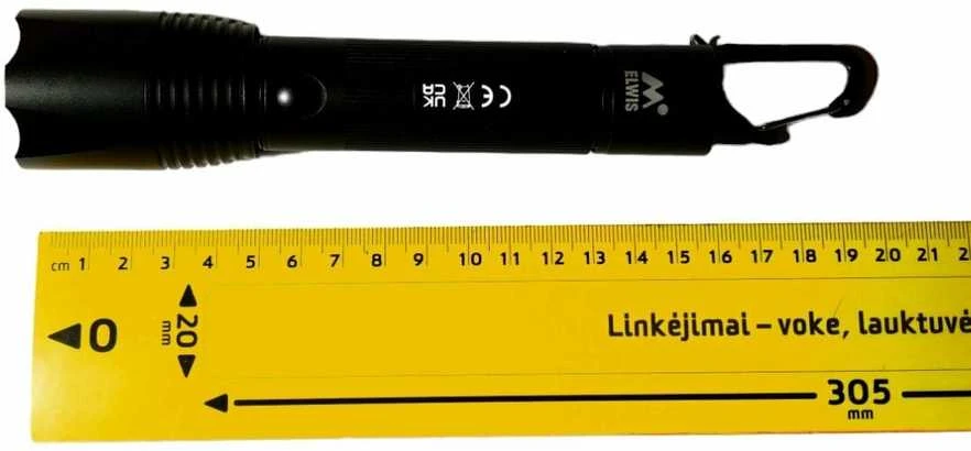 Elwis Lighting Prožektorius 12W LED Raudonas UV 1000lm 2600mAh ELWIS WILD P1000R