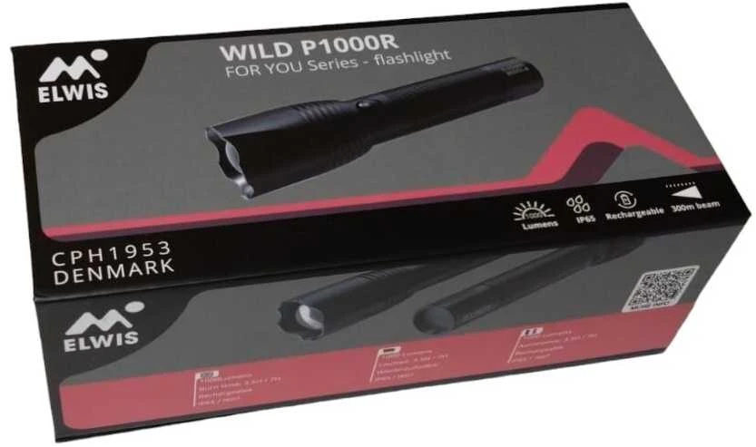 Elwis Lighting Prožektorius 12W LED Raudonas UV 1000lm 2600mAh ELWIS WILD P1000R