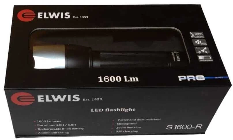 Elwis Lighting Prožektorius 15W LED 1600lm 4500mAh ELWIS BEAST S1600R