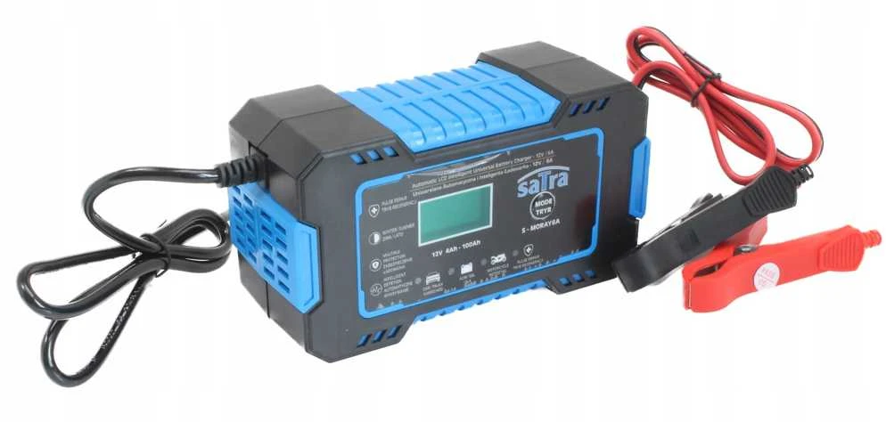 Akumuliatorius Satra Akumuliatorių įkroviklis automatinis LCD 12V 6A 4-100Ah