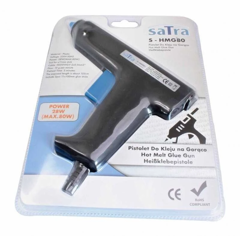Satra Karštų klijų pistoletas elektrinis 220V 80W 11mm