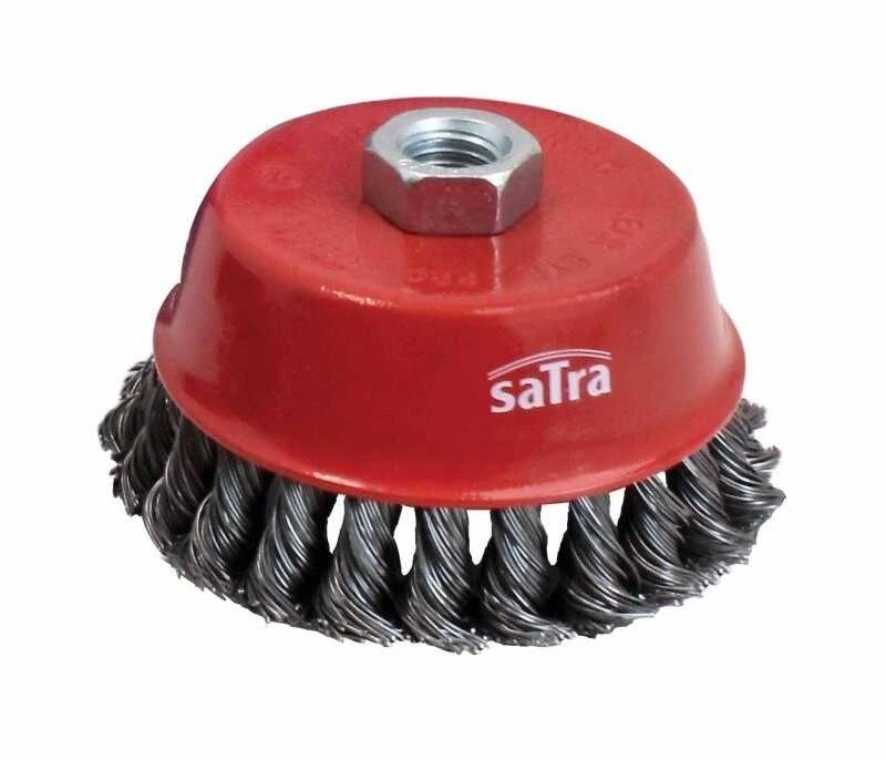 Satra Šepetys vielinis puodo tipo su sriegiu 100mm