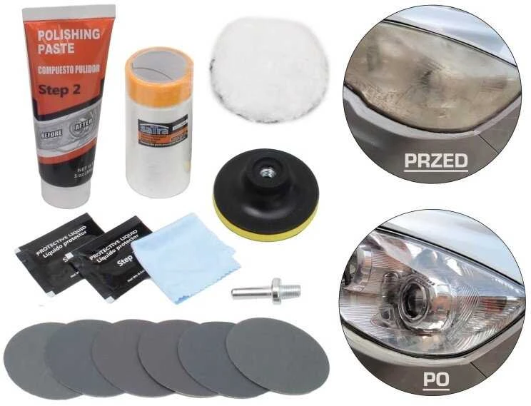 Turtle Wax Satra Žibintų poliravimo rinkinys 14 dalių