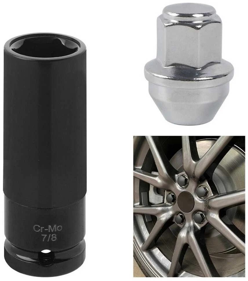 Weber Tools Galvutė ratų varžtų 22.225mm 7/8" 1/2" TESLA
