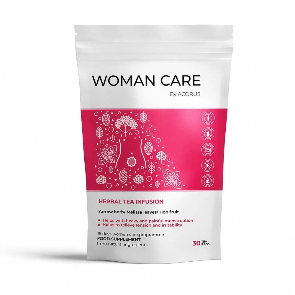 Herbal tea infusion ACORUS Woman Care, 2 x 30 pcs.
