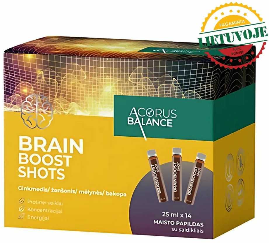 Brain boost shots protinei veiklai 14 vnt.