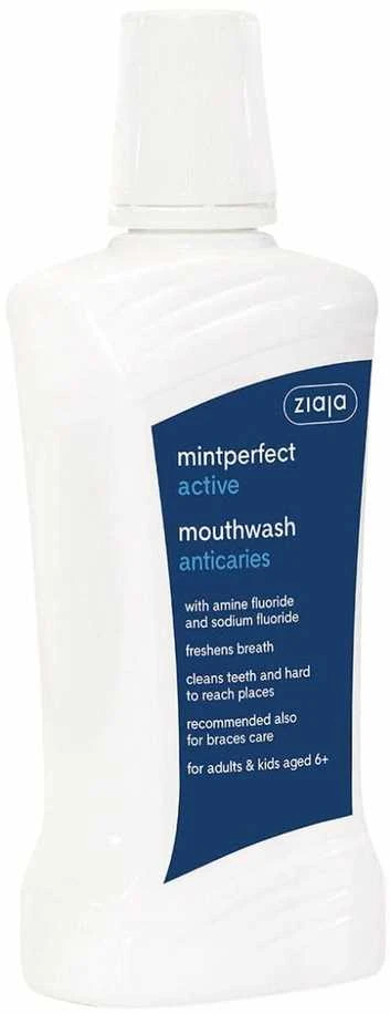 Burnos skalavimo skystis nuo ėduonies Ziaja Mintperfect, 500ml