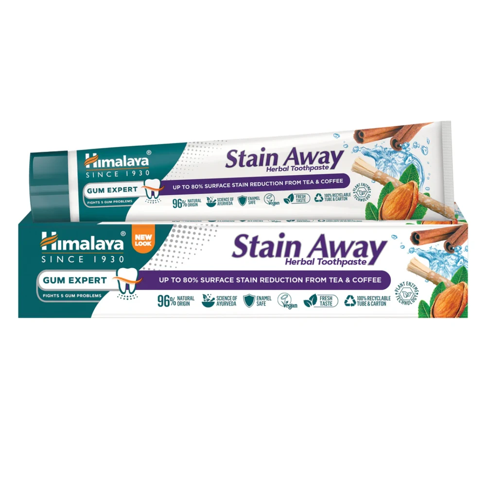 Himalaya Herbals Vaistažolių dantų pasta Gum Expert Stain Away, Himalaya, 75ml