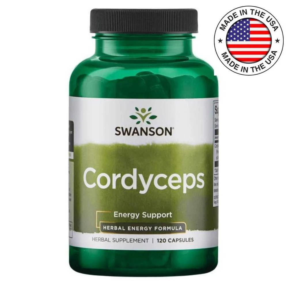 Swanson Maitinamasis papildas Cordyceps 600 mg, 120 kapsulių