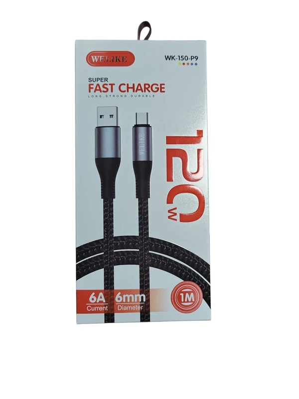 Įkrovimo laidas 6.0A 6mm Type-c