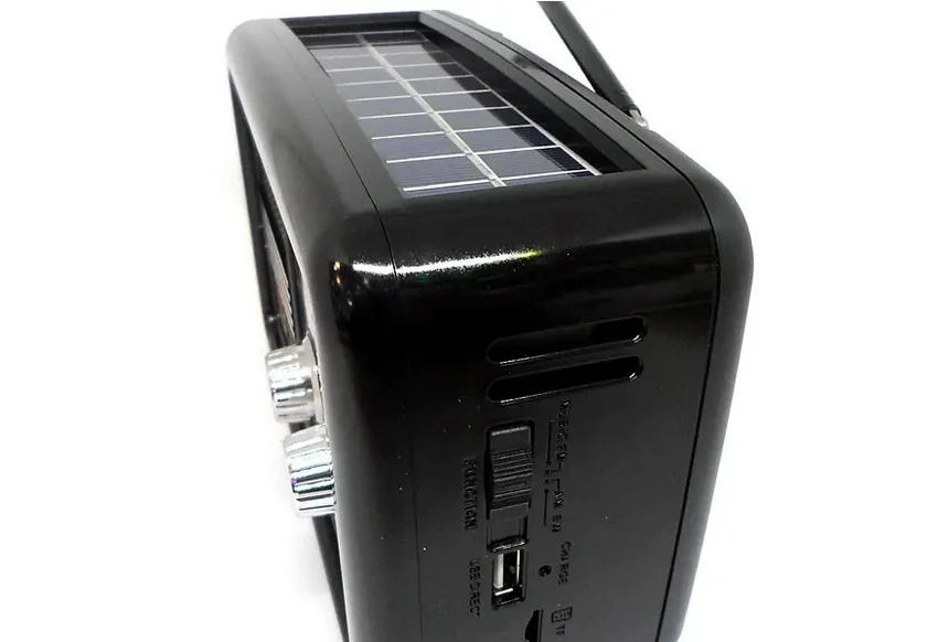 Radijas su saulės panele ir Bluetooth