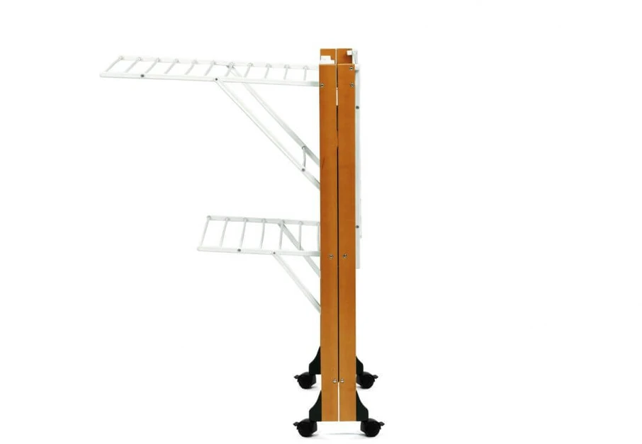 Arredamenti Italia ARREDAMENTI GABBIANO Skalbinių džiovykla ant ratų - 175 x 67 cm, ruda