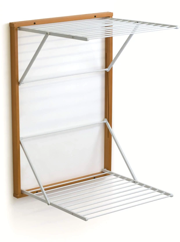 Arredamenti Italia ARREDAMENTI KORAL Sieninė drabužių džiovykla - 98 x 69 cm, Ruda