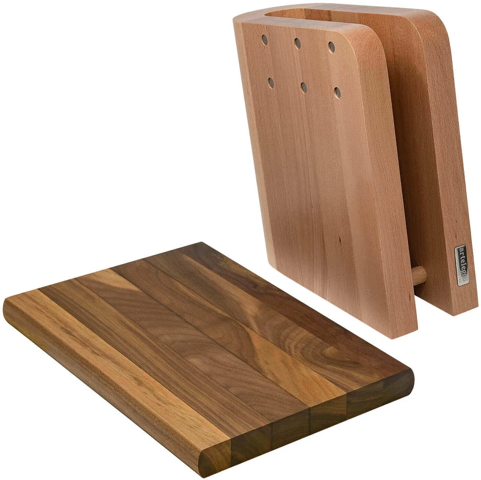 Buko medienos magnetinis blokas + artelegno grand prix virtuvės lenta