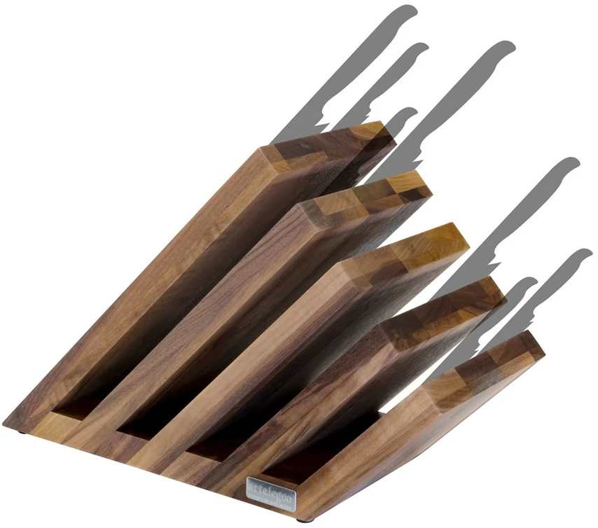 5 dalių magnetinis blokas pagamintas iš riešutmedžio artelegno venezia