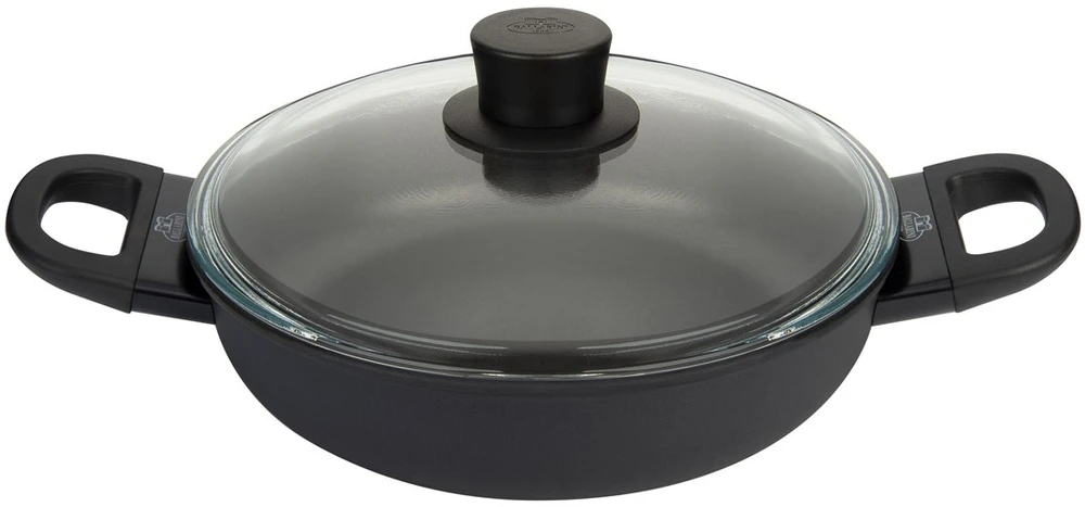 BALLARINI Avola gili keptuvė su 2 rankenomis, titano spalvos, 24 cm 75002-922-0