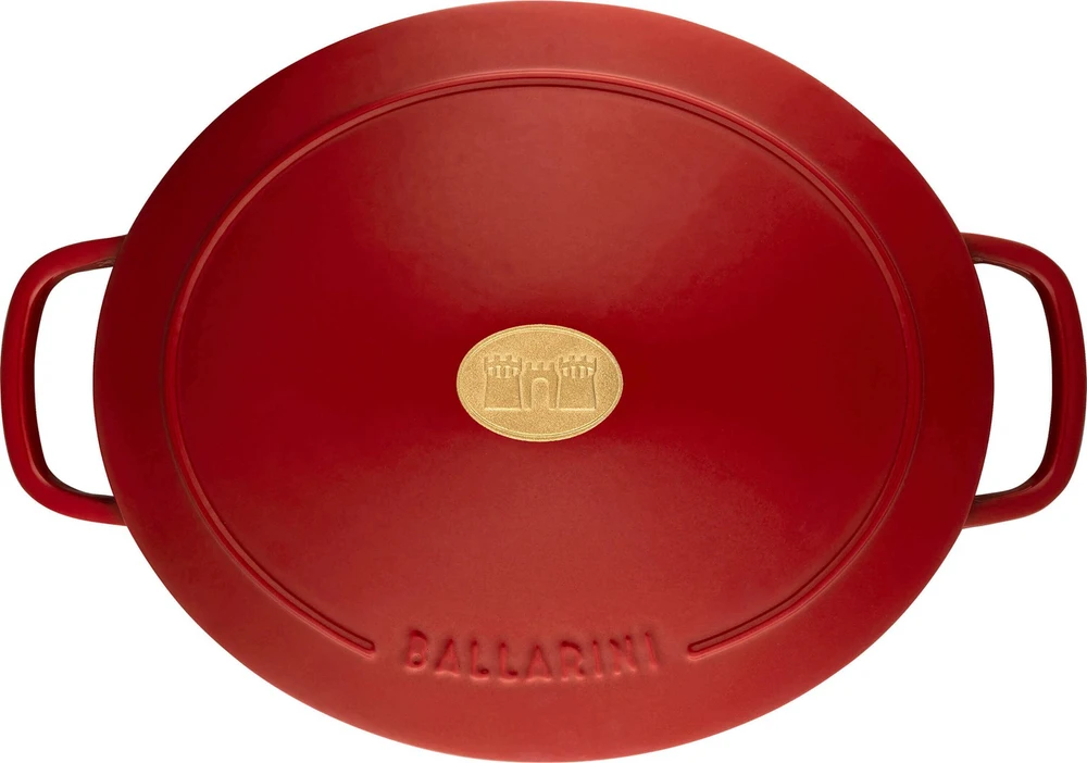Ketaus puodas BALLARINI BELLAMONTE, 4.5 L, raudonos spalvos