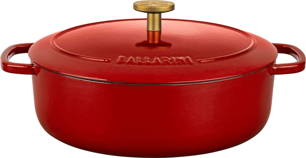 Ketaus puodas BALLARINI BELLAMONTE, 4.5 L, raudonos spalvos
