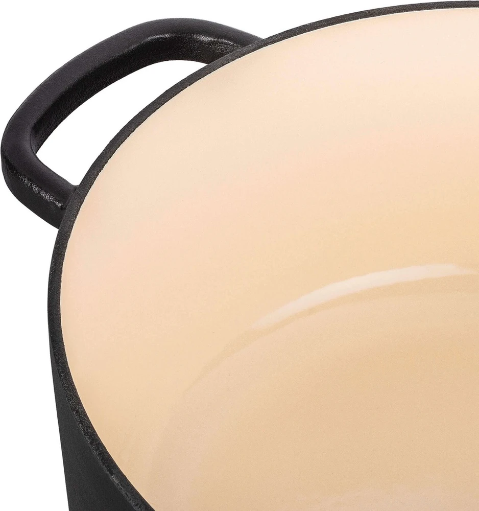 Ballarini Bellamonte ovalus ketaus puodas - juodas, 2,2 ltr