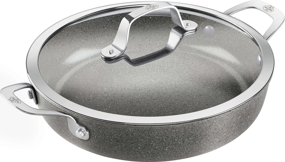 Ballarini - Salina keraminė serviravimo keptuvė su dangčiu - bespalvė - 28 cm