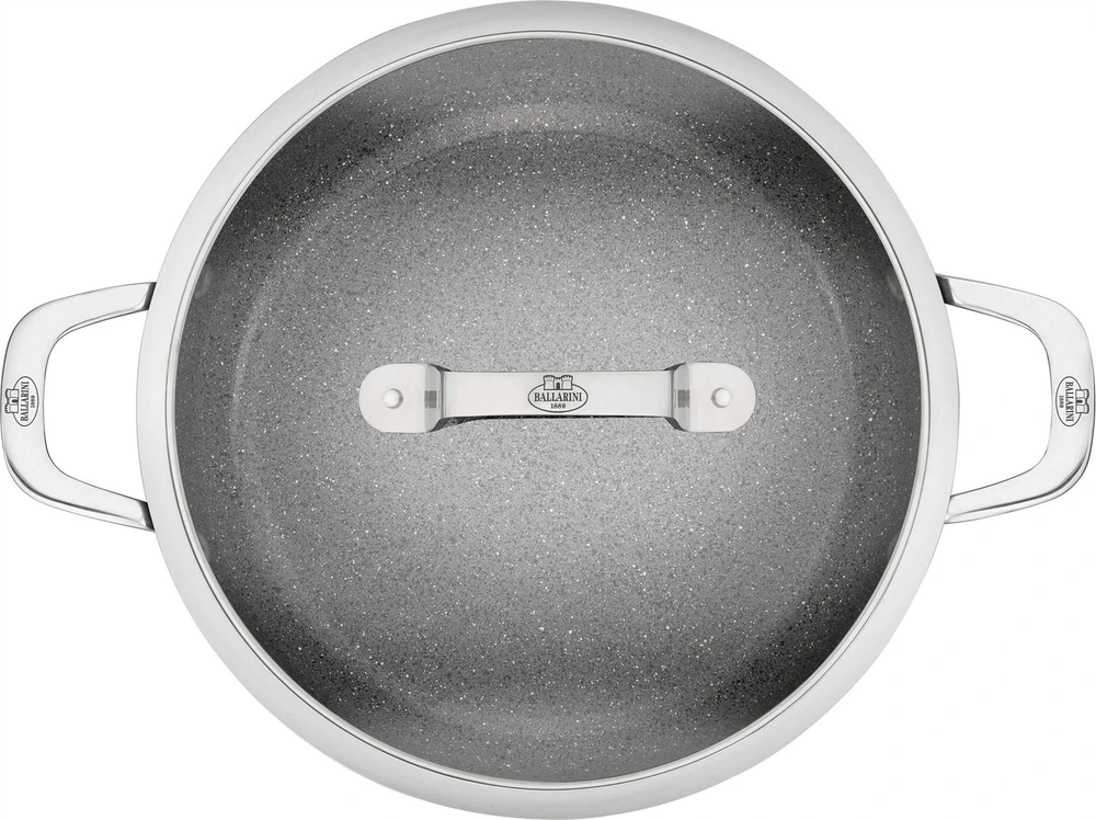 Ballarini - Salina keraminė serviravimo keptuvė su dangčiu - bespalvė - 28 cm