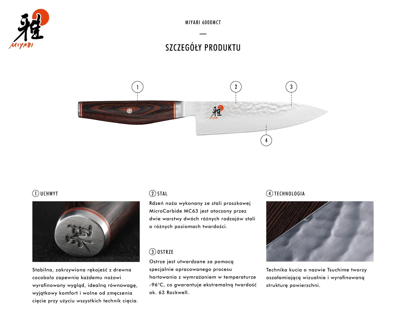 Zwilling Miyabi 6000MCT Gyutoh 20cm aprašymas - Prekės nuotrauka Zwilling Miyabi 6000MCT Gyutoh 20cm aprašymas - Prekės nuotrauka