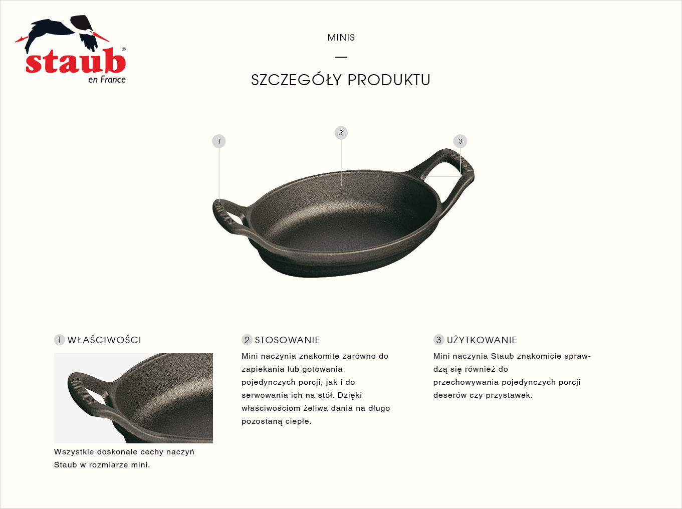 Staub Mini Cocotte mini apvalus ketaus puodas 250 ml, mėtų aprašymas - Prekės nuotrauka Staub Mini Cocotte mini apvalus ketaus puodas 250 ml, mėtų aprašymas - Prekės nuotrauka